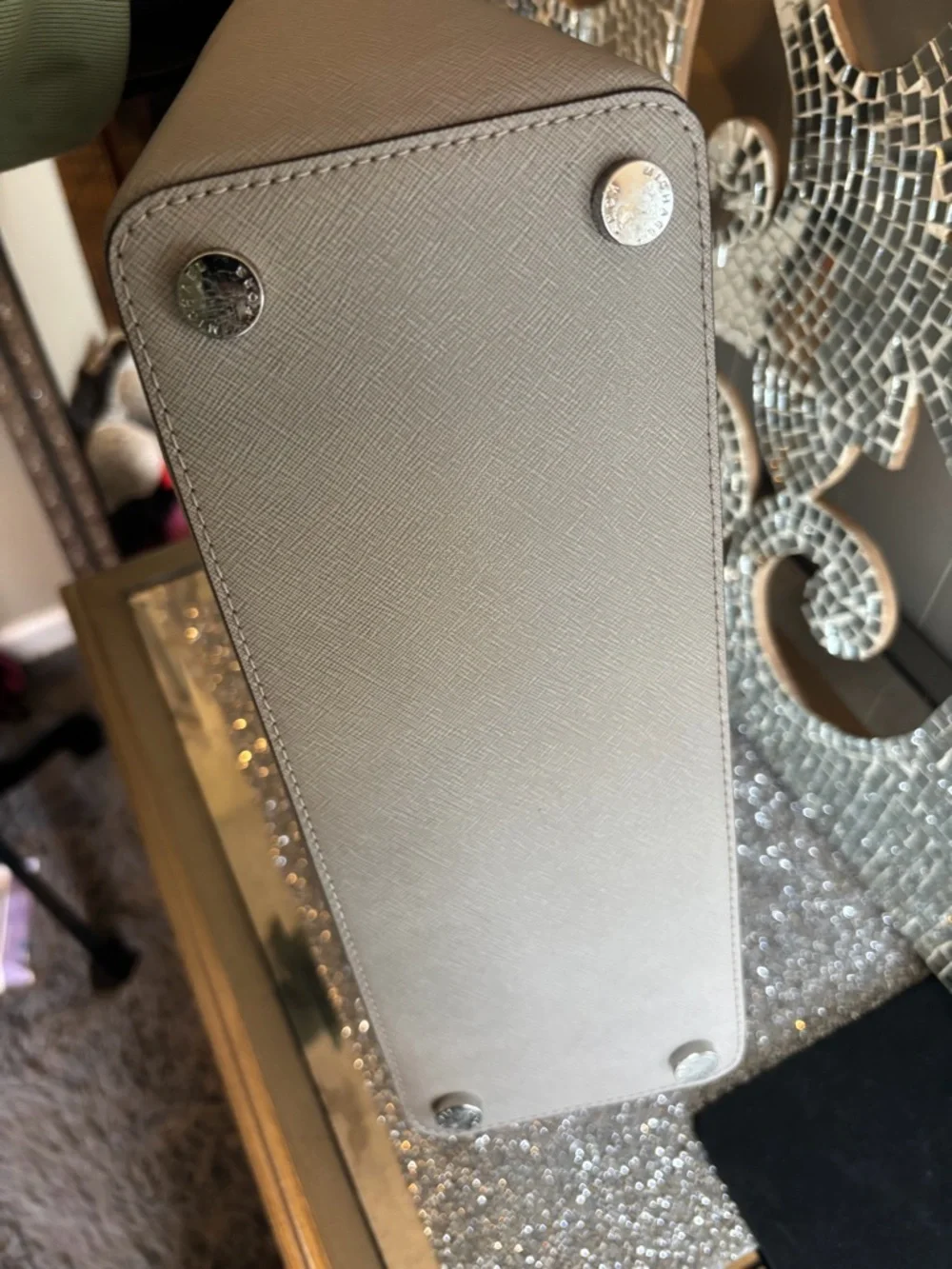 ⭐️Michael Kors Grey Saffiano‎ Leather Tote Bag